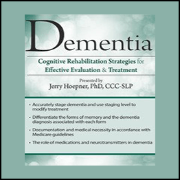 Jerry Hoepner - Cognitive Therapy - Interventions for Dementia, Memory & More