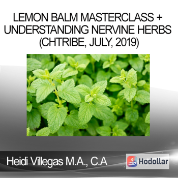 Heidi Villegas M.A. C.A - Lemon Balm Masterclass + Understanding Nervine Herbs (CHTribe July 2019)