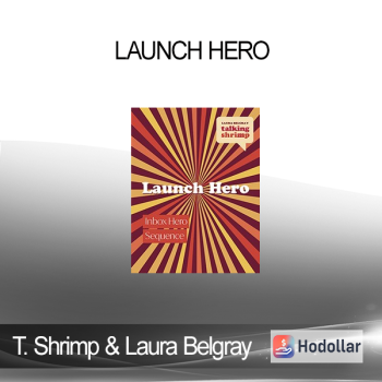 Talking Shrimp & Laura Belgray - Launch Hero